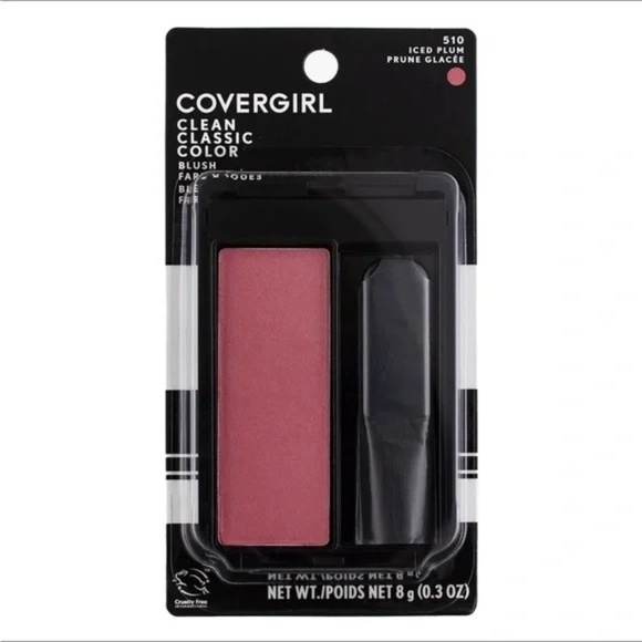 💖3/$15💖 Covergirl 510 Iced Plum Clean Classic Color Blush w/Brush - Picture 1 of 2